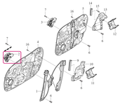 Window Lift MOTOR Front Door Right Volvo 31349757