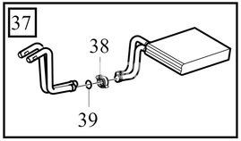 Heat exchanger (interior heating) P1 V40 II(XC) (OEM)