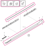 DIRT DEFLECTOR MOULDING Right Volvo 31420911