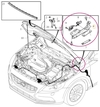 Bonnet hinge P1 V40 II(XC) right (OEM)