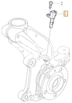 Wheel speed sensor CMA XC40, SAE EX30