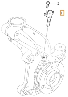 Wheel speed sensor CMA XC40, SAE EX30 (OEM)