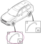 Front fender widener left SPA XC90 II