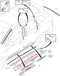 TRIM MOULDING Front Door Right Volvo 39835895 (2014-)