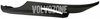 Front seat side panel passenger side P1 S40 II/V50 manually adjustable seats, dark grey (OEM)