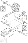 Drive shaft right D5 P2 (2006-) XC70 II gearbox TF-80SC AWD