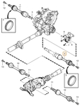 Drive shaft right D5 P2 (2006-) V70 II gearbox M66 AWD