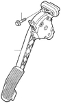 Accelerator pedal P2 (1999) S80 automatic transmission