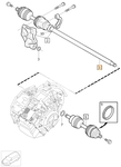 Drive shaft right 2.4D/3.2 P2 (2007-) XC90 gearbox TF-80SC