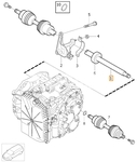 Drive shaft right 1.6D2 P3 S60 II/V60 S80 II/V70 III gearbox MPS6