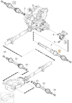 Drive shaft right T5 P1 (2009-) S40 II/V50 gearbox M66 AWD