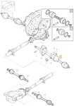 Drive shaft right 2.0 T6/Polestar P3 (2014-) S60 II/V60 gearbox TG-81SC AWD