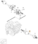 Drive shaft left 2.0 D4/D5/T5/T6/Polestar P3 (2014-) S60 II/V60 S80 II/V70 III gearbox TG-81SC(AWD)