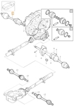 Drive shaft left 2.0 D3/D4/T5/T6 P3 (2014-) X60 gearbox TG-81SC(AWD)