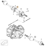 Drive shaft right 2.0 D2/D3/D4 T3/T4 P3 (2014-) S60 II/V60 S80 II/V70 III gearbox M66