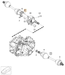 Drive shaft right 2.0 D3/D4 P3 (2014-) XC60 gearbox M66