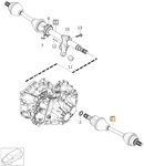 Drive shaft left 2.0 T2/T3/T4, 2.0 D2 (-2017)/D3/D4 P1 V40 II/V40 XC gearbox M66