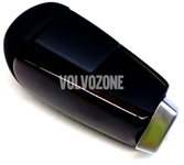 Gear shift lever knob Volvo 31259086 // charcoal leather / wood