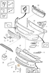 Front bumper skid plate P3 (-2013) S60 II/V60 (OEM)
