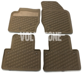 Floor rubber mats P2 XC90 mocca brown (OEM)