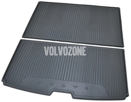 Carbo rubber carpet 5 seats, 2 pieces SPA XC90 II - charcoal (OEM)