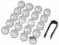 Wheel nuts/bolts caps P1 P3 SPA/CMA - chromed