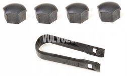 Wheel safety nuts caps P1 - tech grey