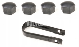 Wheel safety nuts caps P1 - tech grey (OEM)