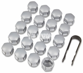 Wheel bolts caps P3 SPA/CMA - silver