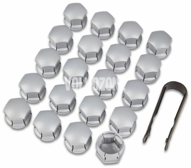 Wheel bolts caps P3 SPA/CMA - silver (OEM)