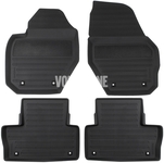 Rubber carpets with raised edges P3 XC60 - off black