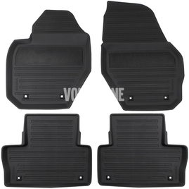 Rubber carpets with raised edges P3 XC60 - off black (OEM)