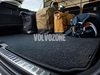 Carbo textile carpet with plastic bottom 7 seats, 2 pieces SPA XC90 II - charcoal (OEM)