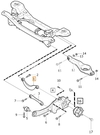 Rear axle wishbone upper P1 (without AWD) C30/S40 II/V50