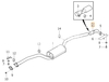 Rear exhaust pipe 2.0D with/without DPF P1 C70 II/S40 II/V50