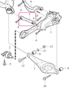 Rear axle wishbone lower P3 S60 II(XC)/V60 (XC)/XC60 S80 II/V70 III/XC70 III