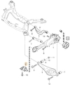 Trailing arm bushing left (short variant) P3 S60 II/V60/XC60 S80 II/V70 III/XC70 III