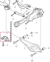 Trailing arm bushing right P3 S60 II/V60/XC60 S80 II/V70 III/XC70 III