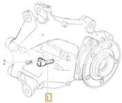 Rear wheel speed sensor CMA XC40 (Variant AG01)