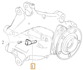 Rear wheel speed sensor CMA XC40 (Variant AG02) (OEM)