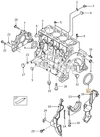 Camshaft sealing ring 2.0D clutch side