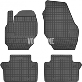 Rubber carpets P3 S80 II/V70 III/XC70 III - off black