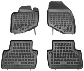 Rubber carpets with raised edges P2 S80 - off black