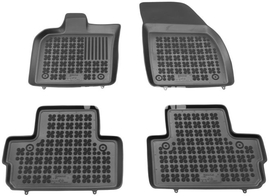 Rubber carpets with raised edges P1 C30 - off black