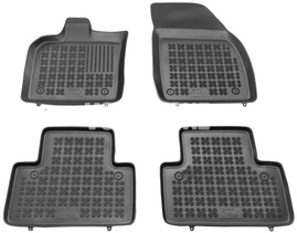 Rubber carpets with raised edges P1 V50 - off black