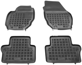 Rubber carpets with raised edges P3 S80 II/V70 III/XC70 III - off black