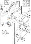 Exhaust middle silencer 1.6/1.8/2.0 S40/V40