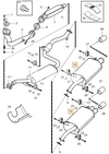 Exhaust end silencer 2.0 (-1999) S40/V40