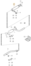 Exhaust middle silencer 2.0D without DPF P1 C30/S40 II/V50