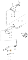 Rubber mount - rear exhaust pipe 2.0D with/without DPF P1 C70 II/S40 II/V50